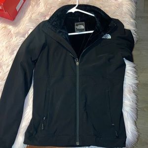 Black north face women jacket xs
